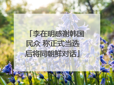李在明感谢韩国民众 称正式当选后将同朝鲜对话