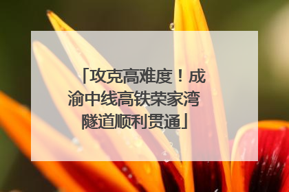 攻克高难度！成渝中线高铁荣家湾隧道顺利贯通
