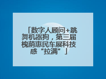 数字人顾问+跳舞机器狗，第三届槐荫惠民车展科技感“拉满”