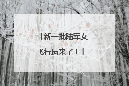 新一批陆军女飞行员来了！