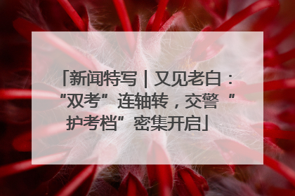 新闻特写｜又见老白：“双考”连轴转，交警“护考档”密集开启