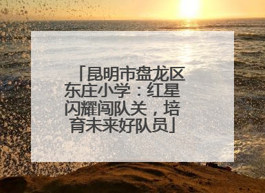 昆明市盘龙区东庄小学：红星闪耀闯队关，培育未来好队员