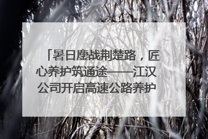 暑日鏖战荆楚路，匠心养护筑通途——江汉公司开启高速公路养护专项工程建设热潮