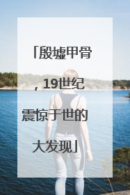 殷墟甲骨，19世纪震惊于世的大发现