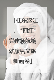 桂东沤江：“四红”党建领航绘就康氧文旅新画卷