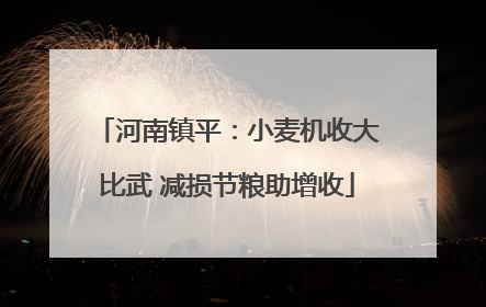 河南镇平：小麦机收大比武 减损节粮助增收