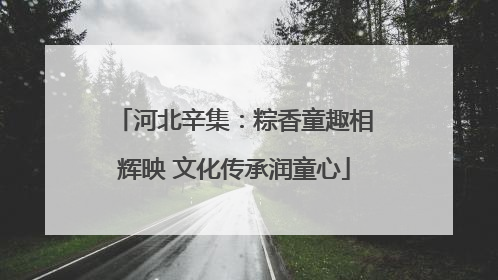 河北辛集：粽香童趣相辉映 文化传承润童心