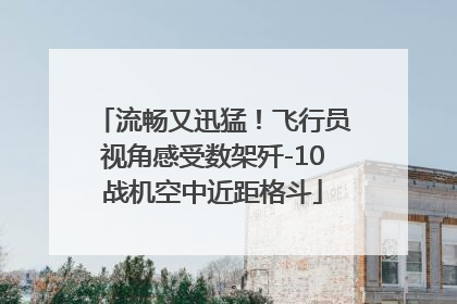 流畅又迅猛！飞行员视角感受数架歼-10战机空中近距格斗