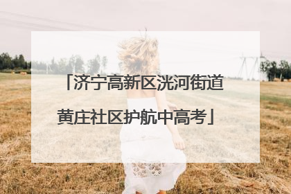 济宁高新区洸河街道黄庄社区护航中高考