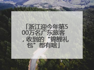 浙江迎今年第500万名广东旅客，收到的“锦鲤礼包”都有啥