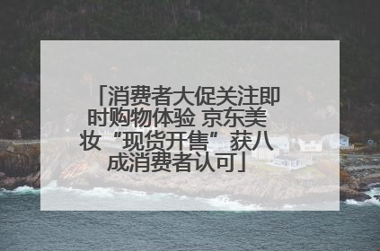 消费者大促关注即时购物体验 京东美妆“现货开售”获八成消费者认可