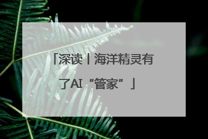 深读丨海洋精灵有了AI“管家”