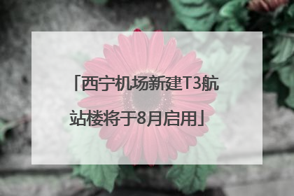 西宁机场新建T3航站楼将于8月启用