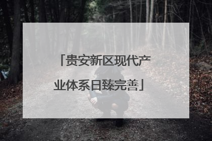 贵安新区现代产业体系日臻完善