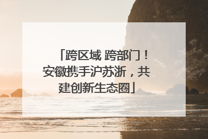 跨区域 跨部门！安徽携手沪苏浙，共建创新生态圈