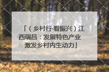 （乡村行·看振兴）江西瑞昌：发展特色产业 激发乡村内生动力
