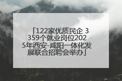 122家优质民企 3359个就业岗位2025年西安-咸阳一体化发展联合招聘会举办
