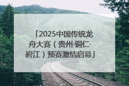 2025中国传统龙舟大赛（贵州·铜仁·碧江）预赛激情启幕