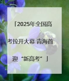 2025年全国高考拉开大幕 青海首迎“新高考”