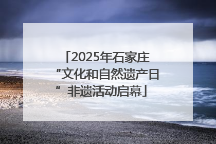 2025年石家庄“文化和自然遗产日”非遗活动启幕