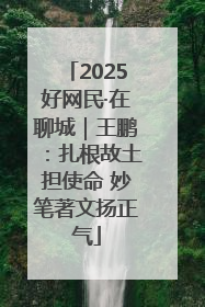 2025好网民·在聊城｜王鹏：扎根故土担使命 妙笔著文扬正气